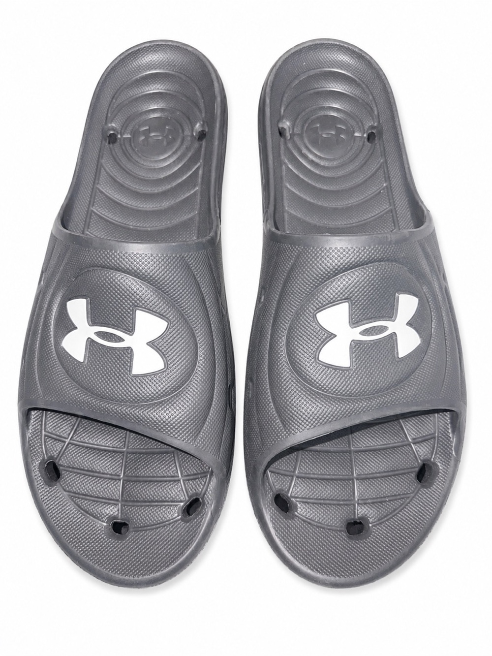 Under Armour Gray Slip-On Logo Slides